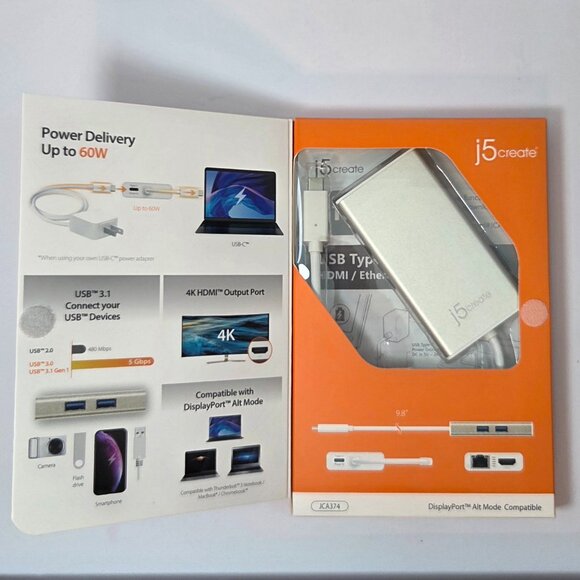 NWT - j5create USB-C Multi-Adapter (Model JCA374) - Picture 2 of 8